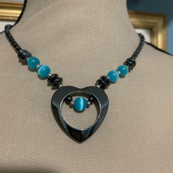 Lot  of 2 hematite necklaces - Picture 2 of 3